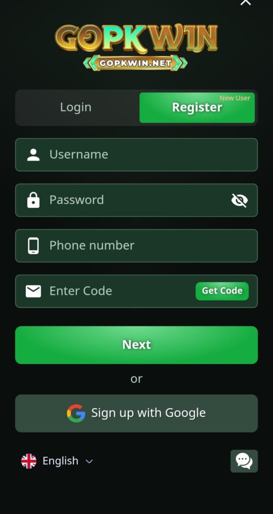 GOPKWIN Game Register